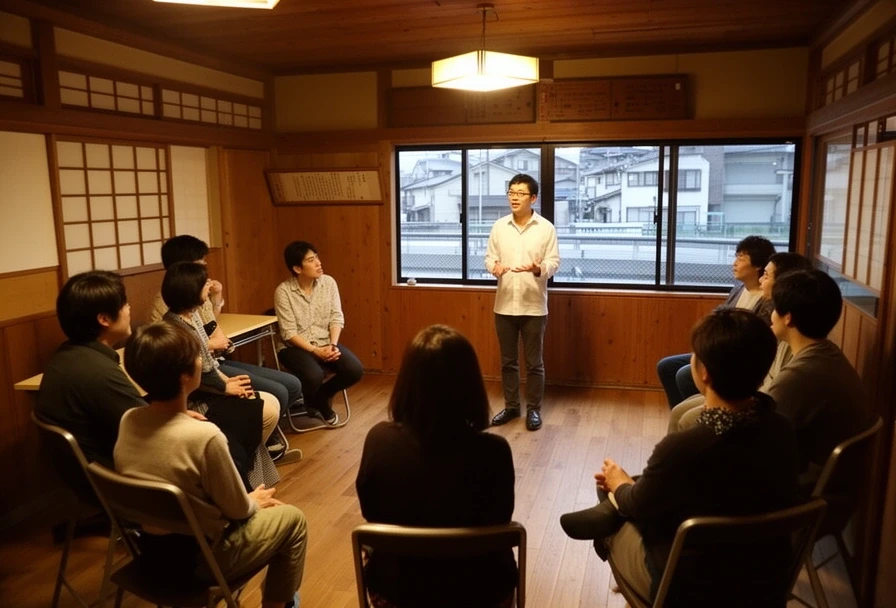 高座塾の稽古風景